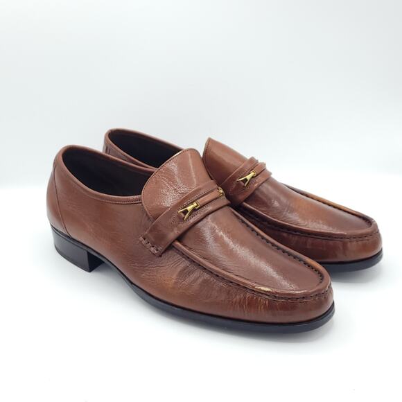 Florsheim Imperial Brown Leather Loafers Dress men\'s size 10E wide main image 10